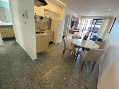 A cozinha ou kitchenette de Apartamento Atlântico