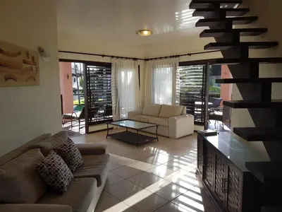 Uma área de estar em Cumbuco Dream Beach Luxury beach apartments