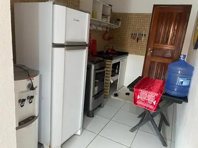 A cozinha ou kitchenette de Casa de Praia Em Aguas Belas 3 suites