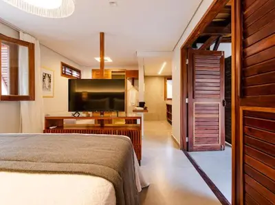 Uma televisão e/ou sistema de entretenimento em Villa Nanui Jeri