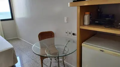 A cozinha ou kitchenette de Belíssima vista mar apto 503 e suíte 513