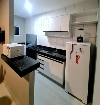 A cozinha ou kitchenette de Refúgio do Preá - 700 Metros da Praia