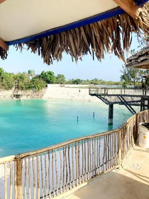 A piscina em ou perto de Brisa & Mar do Preá-700 m da praia e 12 km de Jeri