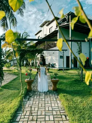Um jardim no exterior de Pousada Varanda Amar - Icaraizinho de Amontada
