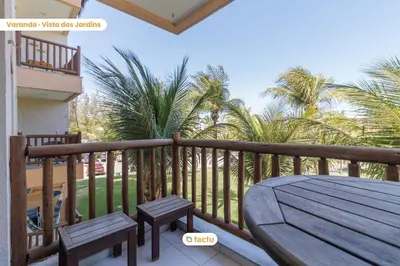 Uma varanda ou terraço em Apto compacto no VG Sun Cumbuco por Tactu