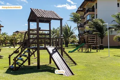 A área de jogos para crianças em Apto compacto no VG Sun Cumbuco por Tactu