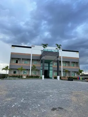 O edifício onde o hotel está situado