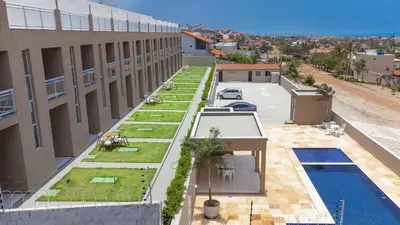 O edifício onde o apartamento está situado