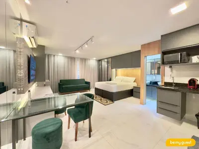 A cozinha ou kitchenette de Condomínio JSmart, localização ideal