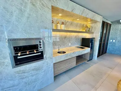 A cozinha ou kitchenette de Condomínio JSmart, localização ideal