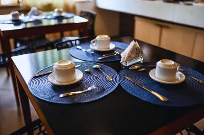 Comodidades para chá e café em Pousada do Lago