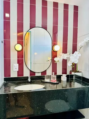 Uma casa de banho em Apartamento Aquarius Residence