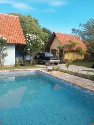 A piscina em ou perto de Chales Da Mata