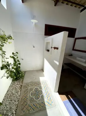 Uma cama ou camas num quarto em Casa Cajueiro - Os Navegantes