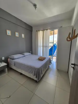 Uma cama ou camas num quarto em Cumbuco Residence #203