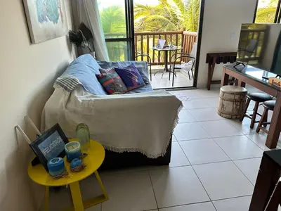 Uma televisão e/ou sistema de entretenimento em VG Sun - Apto C5 207 - Paraíso na Praia do Cumbuco