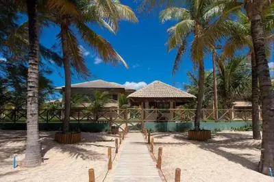 A piscina em ou perto de VG Sun - Apto C5 207 - Paraíso na Praia do Cumbuco