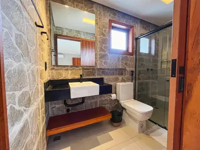 Uma casa de banho em Kamai Lodge Icaraí