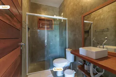 Uma casa de banho em Apto 100m da praia no Pontal de Maceió por Tactu