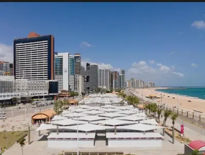 Uma praia em ou perto do aparthotel