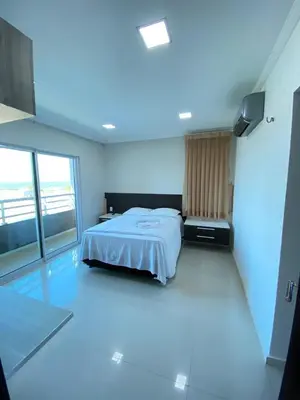 Uma cama ou camas num quarto em Casa a 5 min da praia do beach park