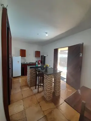 A cozinha ou kitchenette de Pousada Casa do Bruno