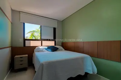 Uma cama ou camas num quarto em MANDARA LANAI - BL 25, APTO 202 - Aquiraz
