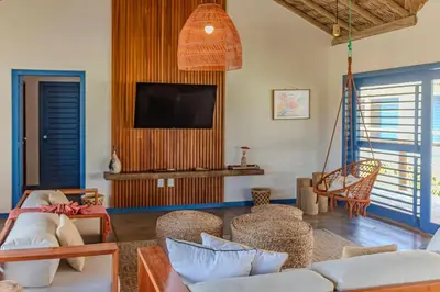 Uma televisão e/ou sistema de entretenimento em Casa Pipa - Pontal de Maceió