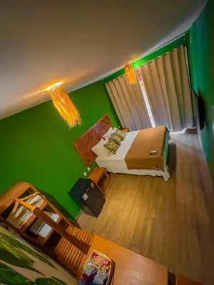 Uma cama ou camas num quarto em Villa Jaguar Fortim