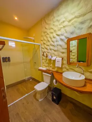 Uma casa de banho em Villa Jaguar Fortim