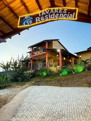 O edifício onde a casa de férias está situado