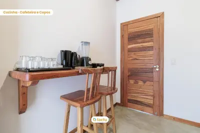 A planta de Apto térreo no Pontal do Maceió Tactu