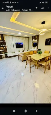 Uma televisão e/ou sistema de entretenimento em Casa Parque Minas