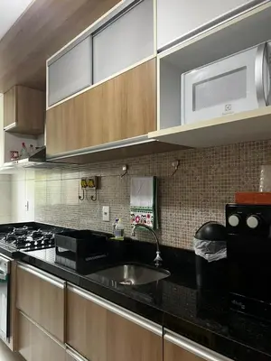 A cozinha ou kitchenette de Apartamento GolfVille Residence
