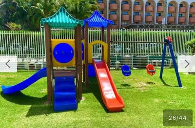 A área de jogos para crianças em VG Fun Fortaleza - Apartamento de Temporada na Praia do Futuro