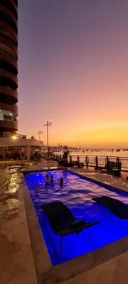 A piscina em ou perto de Flat no Iate Plaza Hotel
