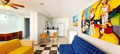 A cozinha ou kitchenette de Flat no Iate Plaza Hotel