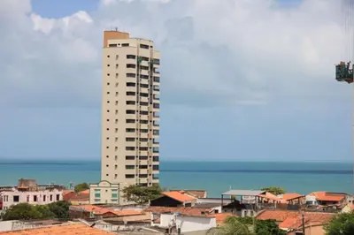 Uma vista do mar geral ou uma vista do mar a partir do aparthotel