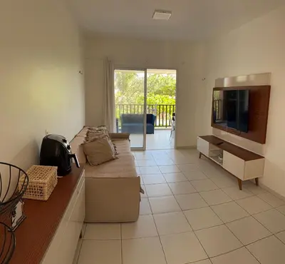 Uma televisão e/ou sistema de entretenimento em Ap Beach Park Living Porto das Dunas