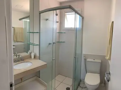 Uma casa de banho em Ap Beach Park Living Porto das Dunas