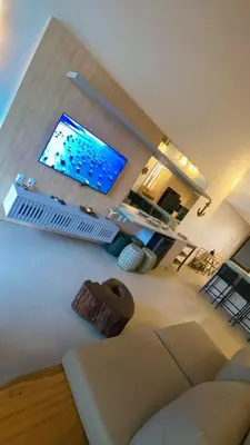 Uma televisão e/ou sistema de entretenimento em CASA ALTO PADRÃO BEIRA MAR AO LADO DO Zorah Beach Trairi - Flecheiras
