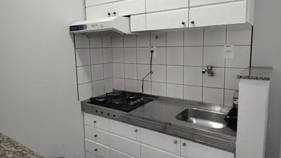 A cozinha ou kitchenette de Lindo Flat Meireles 203 pertinho Beira Mar