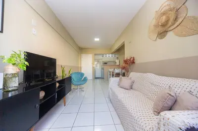 A cozinha ou kitchenette de Apartamento Perto da BEIRA MAR.