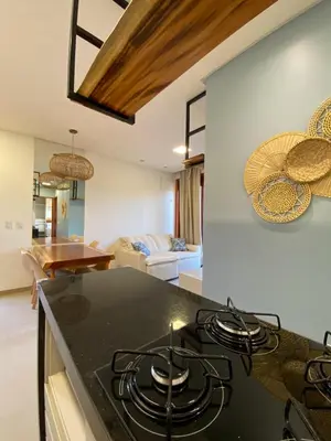 A cozinha ou kitchenette de Villa Palmeira Flecheiras 202