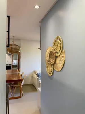 Uma área de estar em Villa Palmeira Flecheiras 201