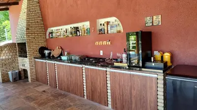 Comodidades para chá e café em Casa de Praia Paraíso Paracuru Ceará