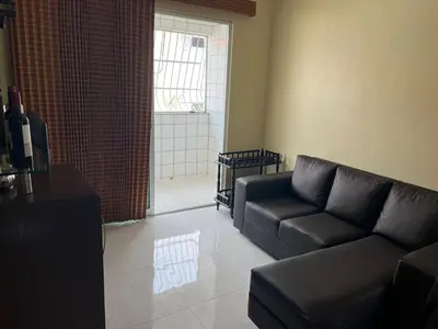 Uma área de estar em Apartamento no Icaraí - 2 suítes