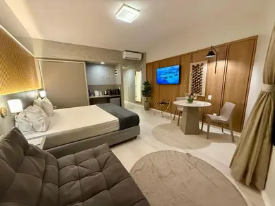 Uma cama ou camas num quarto em Hotel Bourbon - Quarto 1603 - Beira Mar de Fortaleza - Vista Mar
