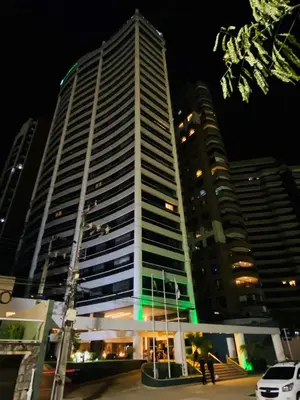O edifício onde o hotel está situado