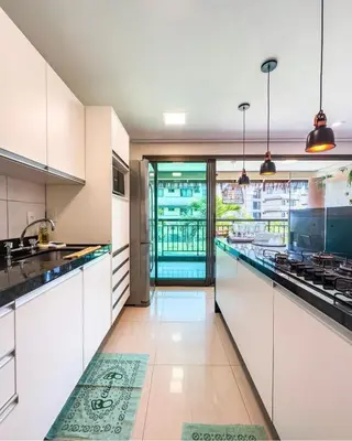 A cozinha ou kitchenette de Manhattan Beach Riviera Aquiraz